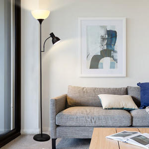 Lampe de sol mère <span class=keywords><strong>et</strong></span> <span class=keywords><strong>fils</strong></span> Décoration de salon Lampe de sol mère fille avec lampe de lecture 20.4X11.4X71 pouces Noir - Product Image 2