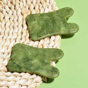 Naturale vera <span class=keywords><strong>giada</strong></span> facciale Guasha <span class=keywords><strong>pietra</strong></span> <span class=keywords><strong>colore</strong></span> verde - Product Image 4