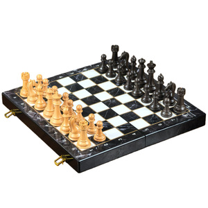 Jeu d'échecs international de haute qualité en matériaux écologiques haut de gamme, coffret cadeau, grand jeu pliable <span class=keywords><strong>tridimensionnel</strong></span> - Product Image 2