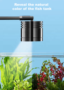 Luz para <span class=keywords><strong>pecera</strong></span>, luz para tanque de algas y hierba, luz colgante pequeña de aleación de aluminio, luz impermeable para plantas acuáticas que cambia de Color - Product Image 2