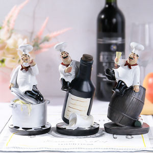 Figurine de chef en résine faite à la main <span class=keywords><strong>toque</strong></span> chapeau cuisine <span class=keywords><strong>Restaurant</strong></span> décor cadeau culinaire pour la cuisine ange ange décoration de la maison - Product Image 2