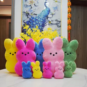 38cm 15cm Peeps Plush Bunny Rabbit Peep Easter Toys Simulation Stuffed Animal Doll For Kids Children Soft Pillow Gifts Girl Toy