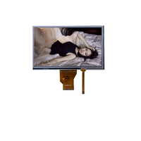 Layar LCD TFT 7 inci kualitas tinggi modul Panel sentuh IPS RGB 40pin 800x480 800nits lampu latar FPC kustom TTL