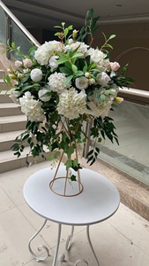 QSLH Ti477 boda pasillo <span class=keywords><strong>camino</strong></span> plomo Floral Mesa centros de mesa con Pvc verde flor bola <span class=keywords><strong>para</strong></span> fiesta escenario decoración Props - Product Image 4