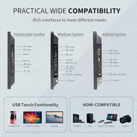 Monitor Táctil Android 11 de 27 Pulgadas, Tablet 16:9 FHD 1080P con WiFi y Bluetooth, Altavoces Integrados, RK3568, 4GB de RAM y 32GB de ROM