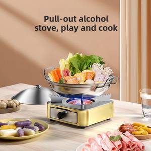 קמפינג קל נירוסטה נייד קל משקל תנור נסיעות חיצונית תרמילאים מיני תנור דלק נוזלי מוצק - Product Image 2