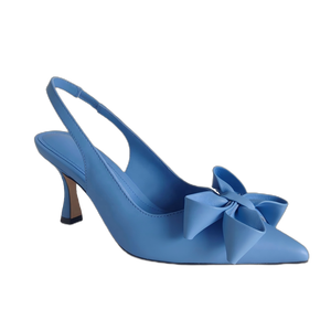 Vendita calda <span class=keywords><strong>eleganti</strong></span> <span class=keywords><strong>scarpe</strong></span> da sposa <span class=keywords><strong>blu</strong></span> tacco alto per la sposa in pelle di vacchetta con tacco sottile - Product Image 1