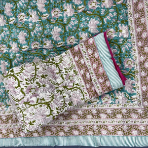 100% Edredón de algodón orgánico 100% Edredón de algodón orgánico hecho puro Hecho en India Producto suave y cómodo - Product Image 1