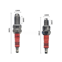 Bougie d'allumage à 3 broches A7TC D8TC pour moto/scooter 110-125cc - Bougie d'allumage haute performance avec électrode en nickel