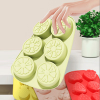 A0094 Moule à glace en silicone pour fruits, facile à démouler, formes fraise, pastèque et ananas, lavage à la main uniquement