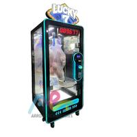 Machine à prix coupés à ciseaux, à monnayeur, personnalisable, avec prise US, rose, pour jouets et poupées d'arcade