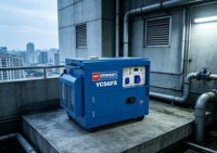 Générateur diesel silencieux 5000W, démarrage électrique portable, refroidissement par air, groupe électrogène de secours domestique, AVR, grand réservoir de carburant de 15L, 230V 50/60Hz