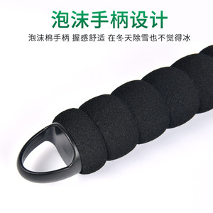 Car Snowplow Ice Scraper Abs Material Blue Handle For Winter Glass Deicing And Snow Removal - Product Image 4