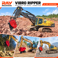 RAY RVR-40 Hydro Vibro Ripper, déchiqueteur de roche pour excavatrices de 25 à 29 tonnes et construction de chaussées