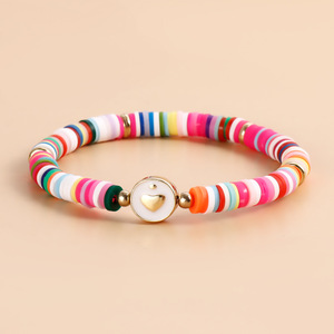 Bohemian Beach Girl pulsera de cuentas chapada en oro conjunto de joyería de mujer Shell estrella corazón Margarita encanto pulsera de perlas de imitación - Product Image 5