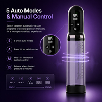 Automatische Elektrische Penispumpe Männlicher Vakuum-Saugmassager Verzögerung Vergrößerung LED-Anzeige Masturbation Erwachsenen-Sexspielzeug für Männer