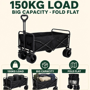 <span class=keywords><strong>Chariot</strong></span> <span class=keywords><strong>de</strong></span> camping pliable 150 kg, <span class=keywords><strong>chariot</strong></span> <span class=keywords><strong>de</strong></span> transport portable pour extérieur, <span class=keywords><strong>chariot</strong></span> pliable à 4 roues étroites - Product Image 4