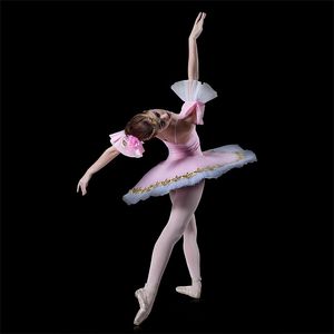 Ballet classique professionnel Tutu avec fleur rose, 2 pièces, vêtements de Performance sur scène, pour femmes adultes - Product Image 2