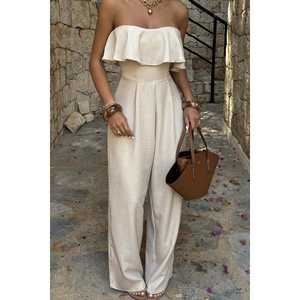 Krem <b>Fedora</b> Tulum Women's Jumpsuits & Playsuits Elegant <b>Fedora</b> <b>Hat</b> with Tulum Print - Product Image 6