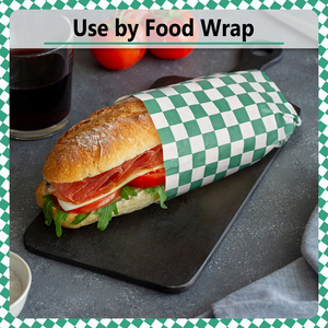 Green Checkered Food Grade Greaseproof <b>Paper</b> 305x305mm Waterproof Anti-stick <b>Wrapping</b> <b>Paper</b> - Product Image 6