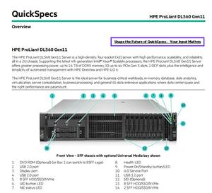 เซิร์ฟเวอร์จัดเก็บข้อมูลบนคลาวด์คุณภาพสูง HPE ProLiant DL560 G11 2U 2P 8SFF 24SFF สำหรับบริษัทโทรคมนาคมและสถาบันการเงิน ซื้อ DL - Product Image 6