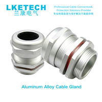 LKETECH M32 Presse-étoupe en alliage d'aluminium étanche IP68 pour câble basse tension, diamètre 18-25mm, connecteur anodisé dur de haute qualité