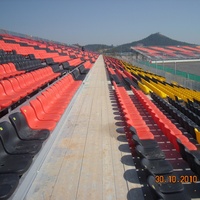 Grande tribune de football extérieure fixe en plastique, sièges de stade, chaises de gradins, sièges de stade