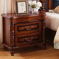 Sommier double américain en bois massif haut de gamme, taille Queen, extensible, avec rangement, pour chambre parentale, avec table de chevet