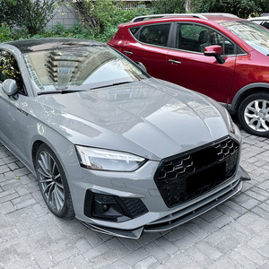 สปอยเลอร์หน้า Amp-Z ลายคาร์บอนไฟเบอร์ ผิวด้าน สำหรับ Audi A5 S5 F5 2021-2024 Sline - Product Image 3