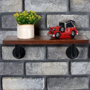 Soporte de Acero para Estante (1 Unidad) Soporte <span class=keywords><strong>Industrial</strong></span> Moderno de <span class=keywords><strong>Hierro</strong></span> sin Estante Flotante de <span class=keywords><strong>Madera</strong></span>, Resistente para Almacenamiento de Alimentos en Cocina - Product Image 6