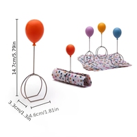 Lot de 4 porte-serviettes créatifs en forme de ballon, vente en gros, pour anniversaires, Saint-Valentin, fêtes de rentrée scolaire - Durables et réutilisables