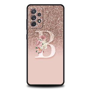 Lettre Rose Brillant <span class=keywords><strong>M</strong></span> R Téléphone étui pour samsung A51 A71 A21S A12 A11 A15 A25 A31 A41 A23 A33 A53 A73 A03S A05S A13 5G A35 A55 Couverture - Product Image 2