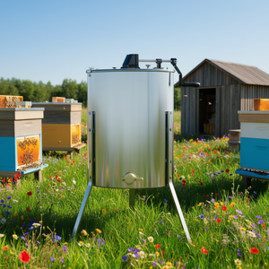 Extracteur de miel en acier inoxydable 4-6 cadres, centrifugeuse manuelle pour apiculture, machine de traitement du miel, modèle D0100XUDP7G - Product Image 2