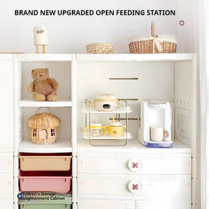 Meuble de rangement multi-niveaux pour enfants, organiseur de cartable, ensemble de meubles pour chambre de bébé - Product Image 4