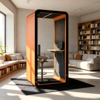 Cabine Acoustique Modulaire Portable Moderne pour Enregistrement Vocal et Bureau, Idéale pour Hôtels et Bureaux