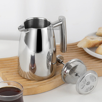 HIGHWIN Presse française à double paroi en acier inoxydable 304 à usages multiples 350ml 800ml 1000ml Cafetière à presse française