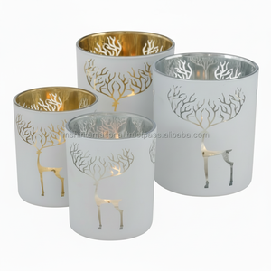 Nouveau gobelet de pot de bougie en verre cylindre de tortue ambre noir unique de conception 8oz pour la fabrication de bougies - Product Image 1