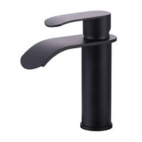 Robinet de salle de bain personnalisé en acier inoxydable 304, mitigeur cascade pour lavabo