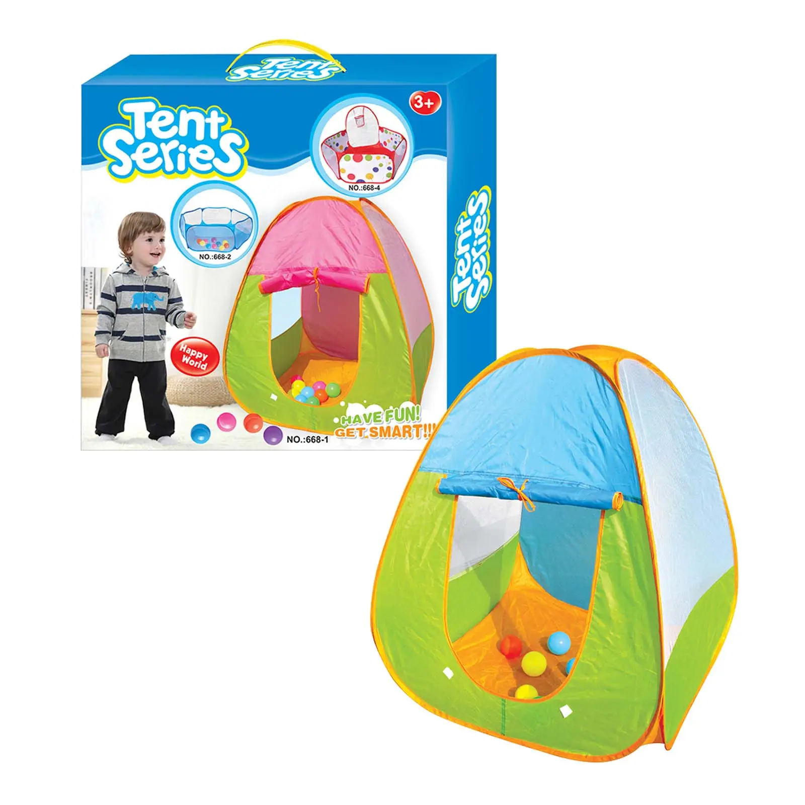 Tente pour enfants intérieure et extérieure avec balle colorée Équipement de camping Jouets Outils Faire semblant de jouer Ensemble de jouets de camping