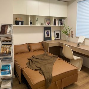 Se puede personalizar muebles de dormitorio <span class=keywords><strong>flotante</strong></span> moderno <span class=keywords><strong>con</strong></span> cajones escritorio de madera multifuncional y librería - Product Image 1