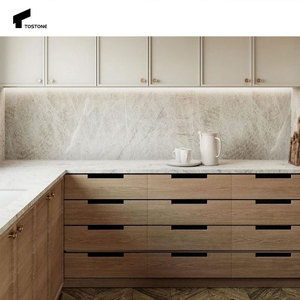 Tostone טבעי בז 'קוורציט מטבח מקורה אחד & חדר אמבטיה היהירות העליונה מרובעת לשימוש ביתי - Product Image 3