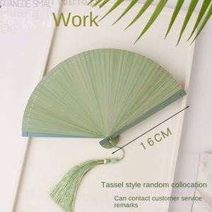 Abanico Plegable de Bambú Ecológico con Diseño Pintado para Decoración del Hogar en el Año Nuevo Chino - Product Image 6