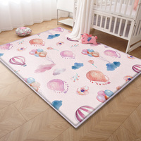 Maßgefertigter Memory-Schaum Tatami-Bodenteppich Rutschfeste Baby-Krabbelmatte Bedruckte Flanell-Mittelbereich-Teppiche