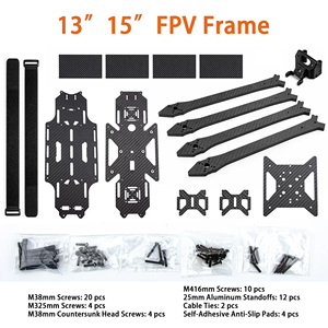 13 Inch 417mm Wheelbase 3K Twill Weave T300 Carbon Fiber For Compatible Long Range Quadcopter Frame Kit For DIY FPV Drones