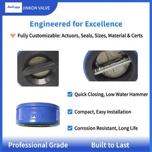 Válvula de Retenção para Interrupção de Abastecimento de Água/Sistemas HVAC/Sistemas de Proteção Contra Incêndio |   Fechamento Silencioso e Rápido |   Tipo Borboleta de Wafer |   Ferro Dúctil/SS | - Product Image 3