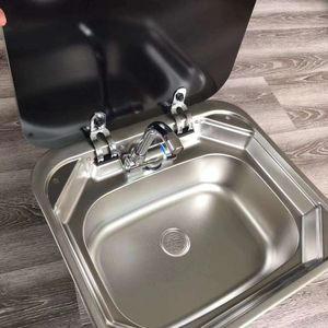 <span class=keywords><strong>Addx</strong></span> Lavabo extérieur de haute qualité en acier inoxydable pour camping-car avec bac à légumes et autres accessoires extérieurs - Product Image 2