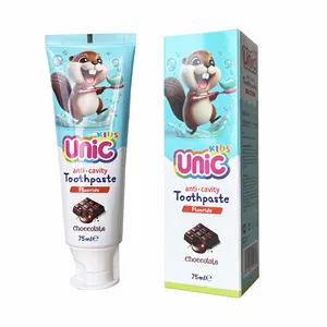 Wholesale 75ml Fluoride Chocolate Cheap Price Basic Clean Instant Stain Remover Toothpaste For Kids