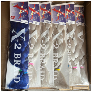 ผมถักเปียสำเร็จรูป Afro Yaki ขนาด 48 นิ้ว น้ำหนัก 180 กรัม คุณภาพสูง แบบ 2 มัด สำหรับต่อผมแบบกล่อง  สำหรับผู้ขายแบบดรอปชิปปิ้ง - Product Image 3