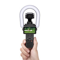 Lampe LED annulaire portable rechargeable pour vidéo, mini lampe de photographie pour selfie, accessoires pour caméra d'action pour Osmo Pocket 4