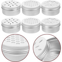 Boîtes en aluminium rondes de 80 ml, boîtes métalliques vides avec couvercles creux, contenants à épices rechargeables pour aromathérapie, diffuseurs d'air frais, bougies